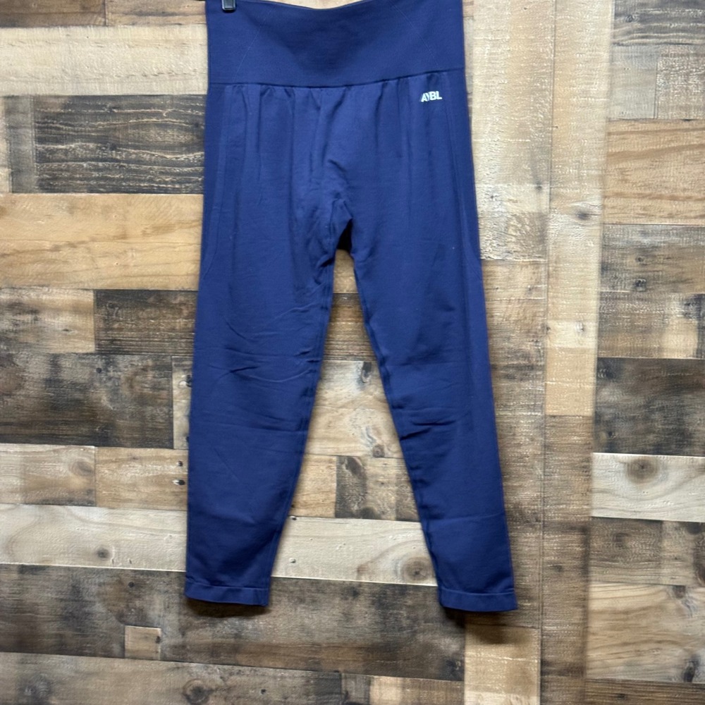 AYBL Training Leggings XL Blue High Waist Athletic Gym Activewear